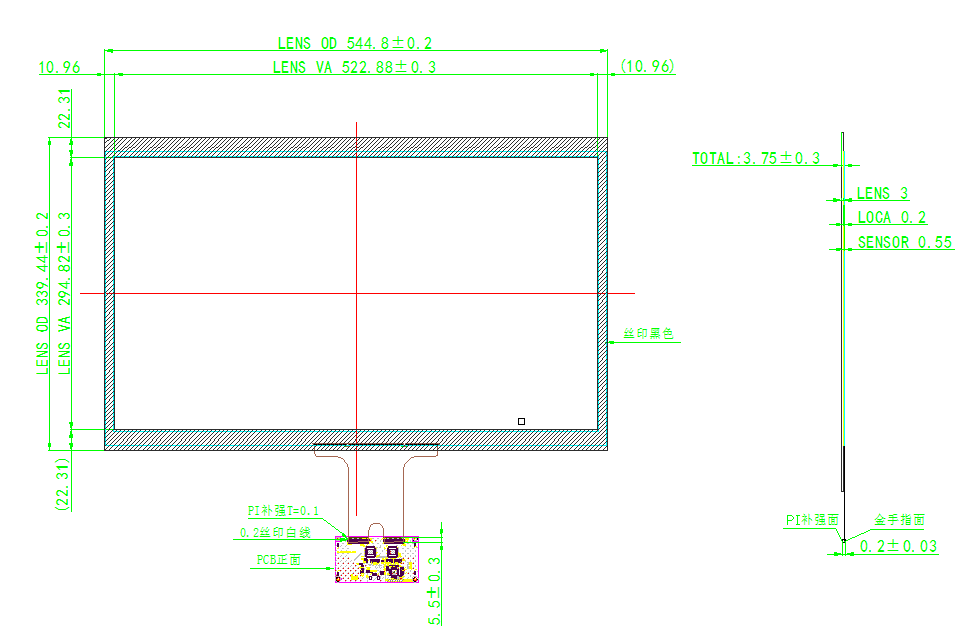 12.1寸电容屏 WGJ12004A-GDA-A1(图2)